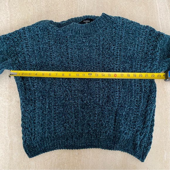 🦚HOST PICK🦚 NWT Cocobleu Green Chenille Sweater - Picture 9 of 13